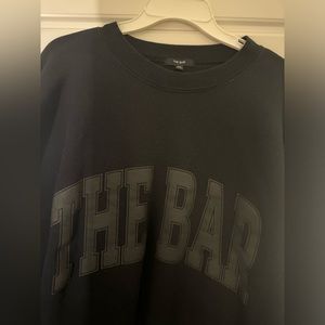 The Bar Black Crewneck
